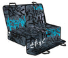 Blue Graffiti Car Back Seat Pet Cover