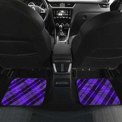 Purple Plaid Car Floor Mats