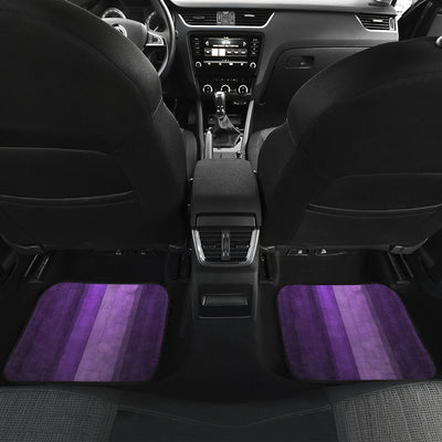 Purple Stripes Car Floor Mats