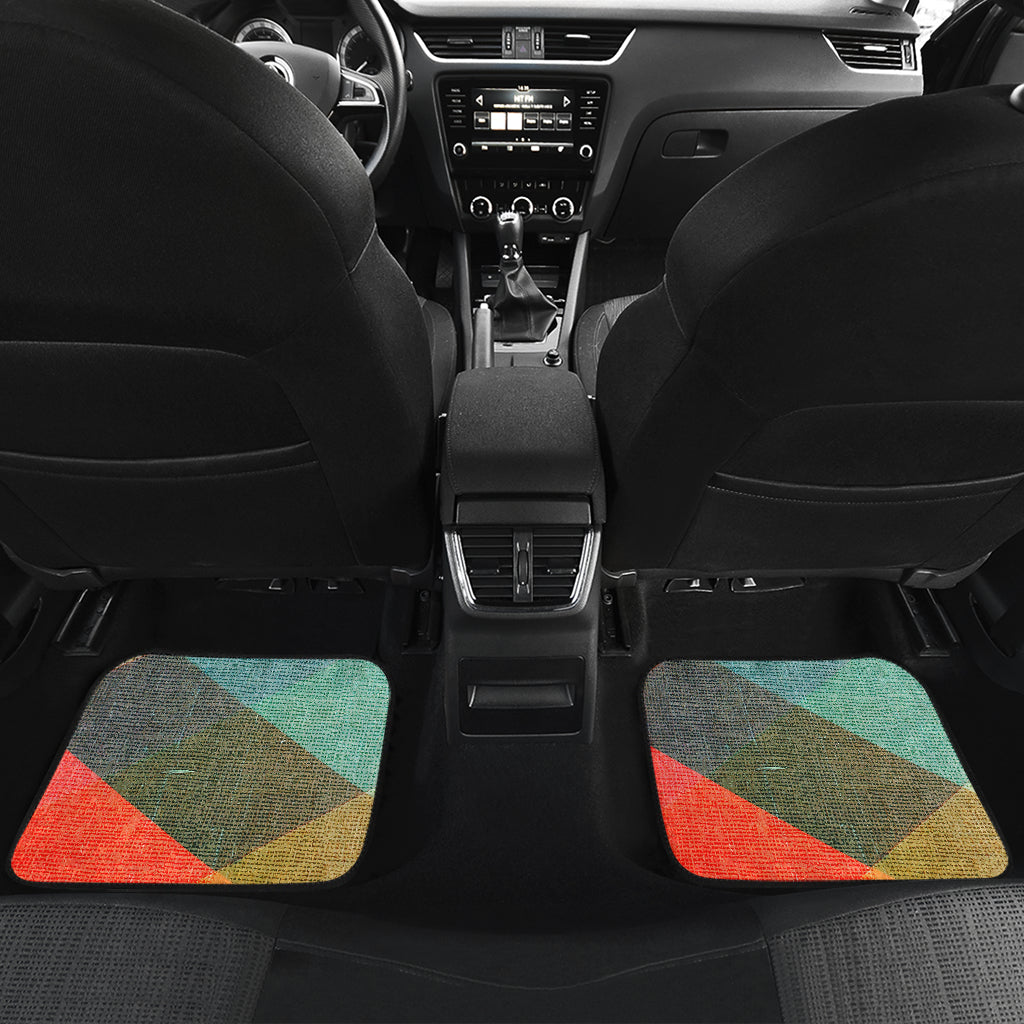 Pastel Diamond Plaid Car Floor Mats
