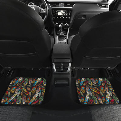 Colorful Feathers Car Floor Mats