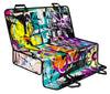 Colorful Floral Abstract Car Back Seat Pet Cover