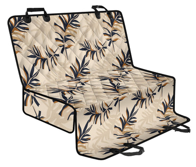 Beige Leaves 2 Car Back Seat Pet Cover