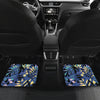 Blue Yellow Leaves Car Floor Mats