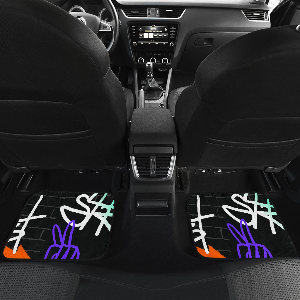 Colorful Graffiti Car Floor Mats
