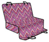 Pink Ethnic Zig Zag Car Back Seat Pet Cover