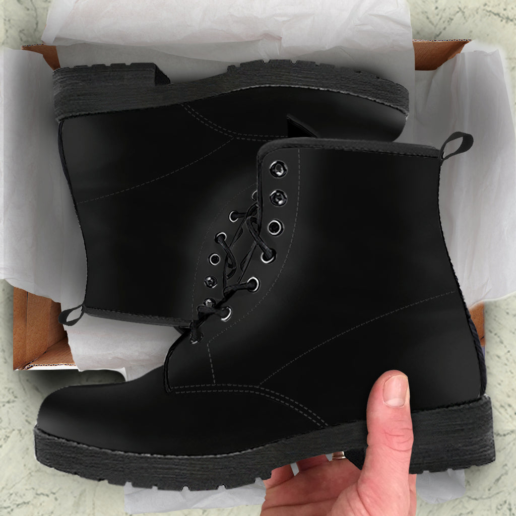 Custom All Black Boots