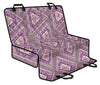 Pink Persian Triangles Pattern Car Back Seat Pet Cover