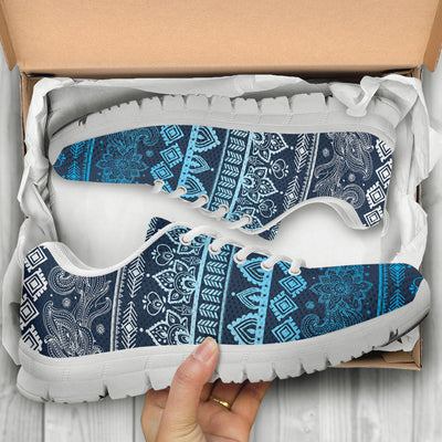 Blue Boho Sneakers