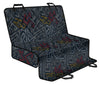 Dark Grey Abstract Car Back Seat Pet Cover
