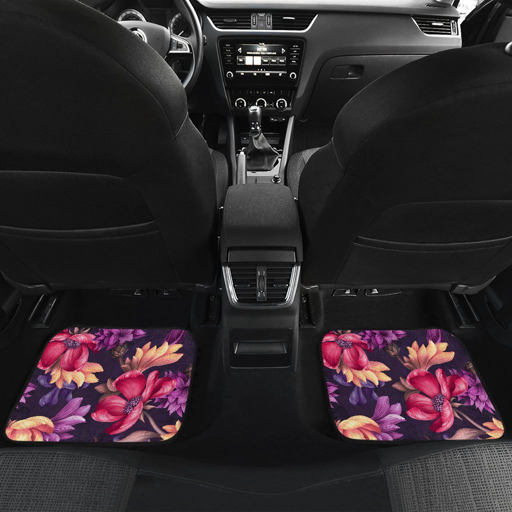 Colorful Flowers Car Floor Mats