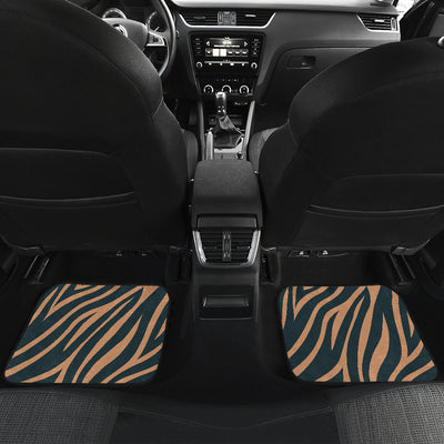 Brown Abstract Car Floor Mats