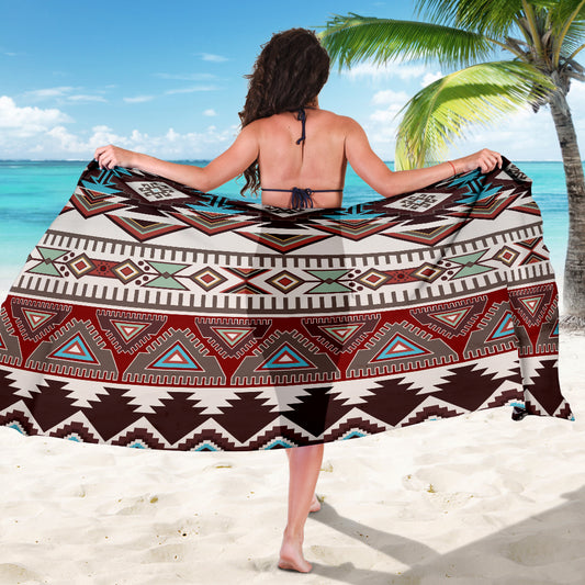 Brown Boho Aztec Sarong