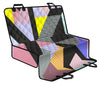 Colorful Diagonal Abstract Car Back Seat Pet Cover