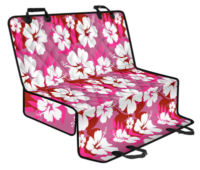 Pink Aloha Flowers Car Back Seat Pet Cover