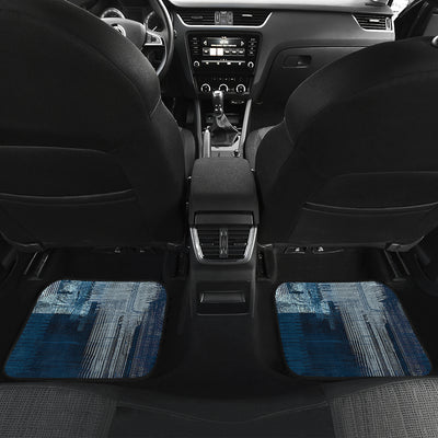 Blue Abstract (3) Car Floor Mats