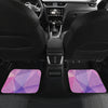 Pink Blue Abstract Triangles Car Floor Mats