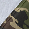 Army Green Camouflage Blanket