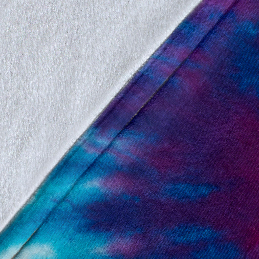 Colorful Tie Dye Spiral Blanket
