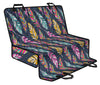 Colorful Feathers Car Back Seat Pet Cover