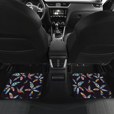 Colorful Hummingbirds & Feathers Car Floor Mats