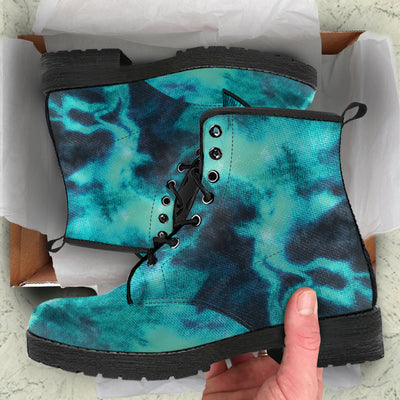 Tourquoise Tie Dye Grunge Womans Boots
