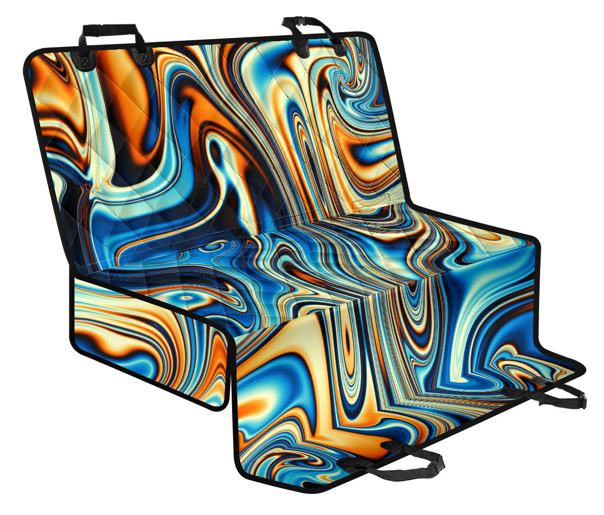 Colorful Abstract Car Back Seat Pet Cover
