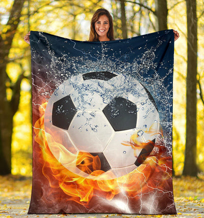 Soccer Ball Fire & Water Blanket