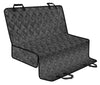 Dark Grey Abstract Pattern Car Back Seat Pet Cover