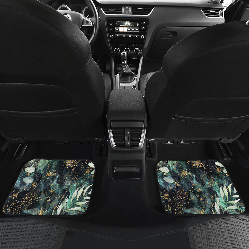 Green Leaves Car Floor Mats