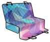 Pink Blue Abstract Triangles Car Back Seat Pet Cover
