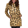 Cheetah Leopard Print Womens Hoodie Dress