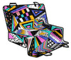 Colorful Abstract Triangles Car Back Seat Pet Cover