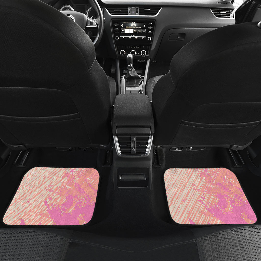 Pink Pastel Abstract Car Floor Mats