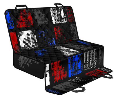 Abstract Blocks Car Back Seat Pet Cover