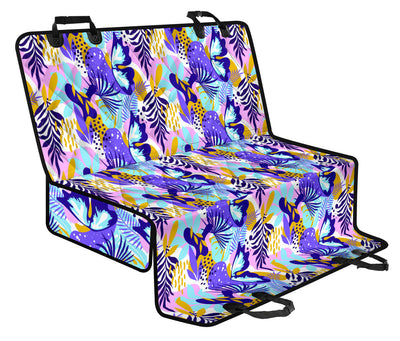 Colorful Floral Car Back Seat Pet Cover