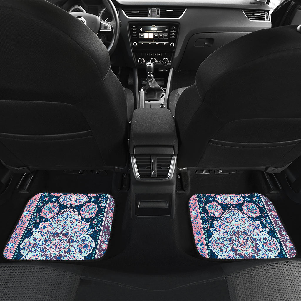 Pink Persian Print Car Floor Mats