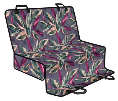 Floral Leaves Car Back Seat Pet Cover