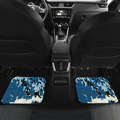 Blue Abstract (2) Car Floor Mats