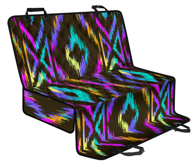 Neon Tribal Pattern Car Back Seat Pet Cover