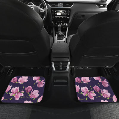 Purple Pink Flowers Car Floor Mats