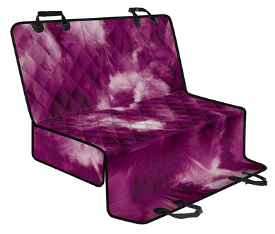 Purple Feathers Car Back Seat Pet Cover