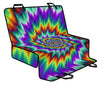 Colorful Psychedelic Spiral Car Back Seat Pet Cover