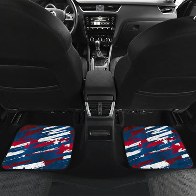 Abstract Red White & Blue Car Floor Mats