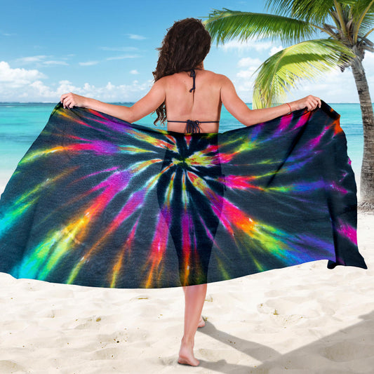 Colorful Neon Tie Dye Sarong