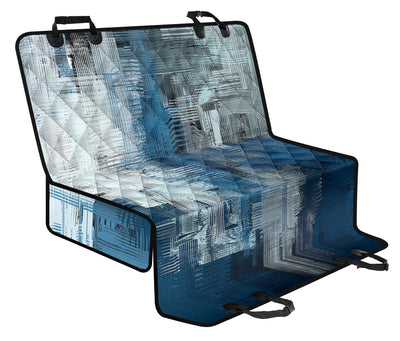 Blue Abstract (3) Car Back Seat Pet Cover