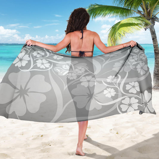 Grey Floral Sarong