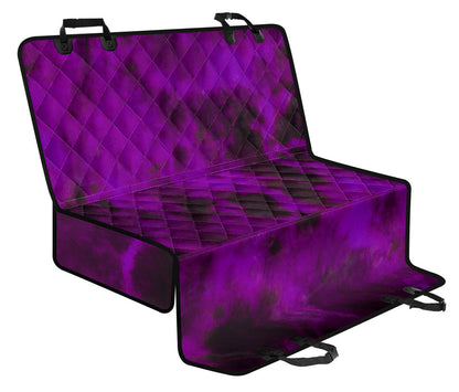 Purple Tie Dye Print Grunge Car Back Seat Pet Cover