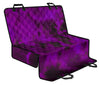 Purple Tie Dye Grunge Car Backseat Pet Cover