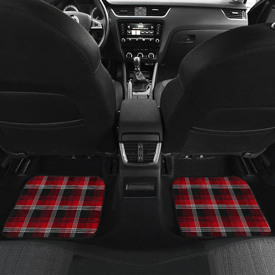 Red Plaid Car Floor Mats